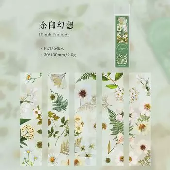 5 шт. Цветочные закладки Mengtai