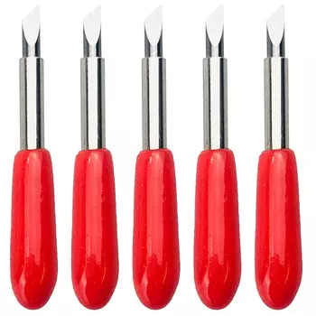 5 шт., диаметр 45 градусов. 2 мм лезвие плоттера с большой головкой, виниловый резак, режущий плоттер для Roland Cricut Skycut Deepcut Gcc Jaguar Liyu