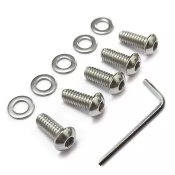 5 шт. для 1999-2017 Harley Dyna Первичная точка ультра ограниченная посадка 1/4-20 резьба Дерби двигателя крышка Защитная фурнитура Комплект болтов винтов