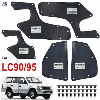 5 шт. для Toyota Land Cruiser Prado Colorado J90 J95 1996-2002, резиновые брызговики, внутренний вкладыш крыла, фартук, уплотнители, защита и зажимы