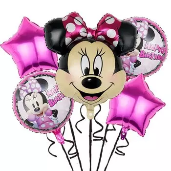 5 шт. Гелиевые шары Минни Микки Маус Disney 24 дюйма