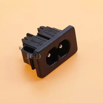 5 шт. IEC320 C8 разъем для панели черный белый