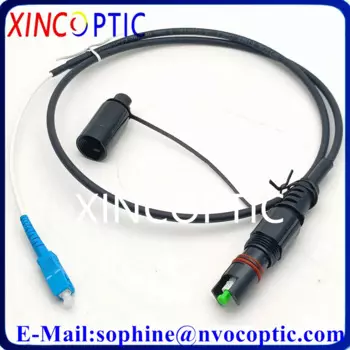 5 шт. IP68 SOS 1 м HUAWEI CORNING SCAPC MINI Fiber Waterproof FTTH Connector to SC/UPC 1 м 5,0 мм черный волоконно-оптический патч-корд кабель