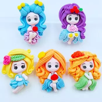 5 шт. кабошоны принцессы MATE BIRDS