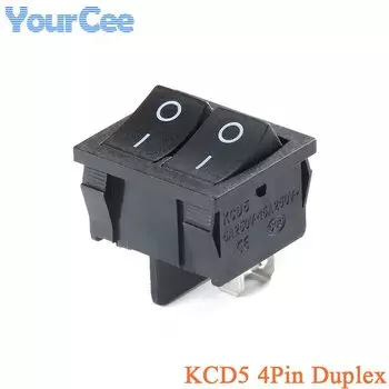 5 шт. KCD5 кулисный переключатель 21x24 мм 21*24 мм 4-контактный 6-контактный 6A/15A 250 В переменного тока/125 В переменного тока 2/3 положения ВКЛ-ВЫКЛ-ВКЛ-ВКЛ выключатель питания KCD3 2/3P