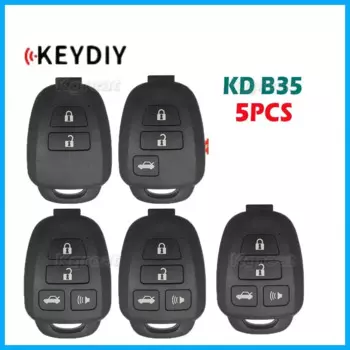 5 шт. KEYDIY KD B35 Универсальный дистанционный ключ с 4 кнопками серии KD B для Toyota Style для KD900 KD900 + URG200 KD-X2 Mini KD-MAX
