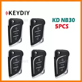 5 шт. KEYDIY KD NB30 Автомобильный Дистанционный ключ серии NB с PCF Многофункциональный дистанционный ключ 3 кнопки для KD900/KD MINI/KD MAX ключевой программатор