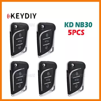 5 шт. KEYDIY KD NB30 Автомобильный Дистанционный ключ серии NB с PCF Многофункциональный дистанционный ключ 3 кнопки для KD900/KD MINI/KD MAX ключевой программатор