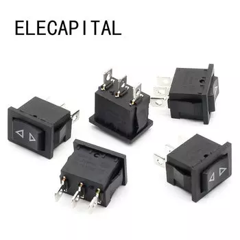 5 шт. клавишный переключатель мгновенного действия (вкл.)-выкл.-(вкл.) 3 контакта