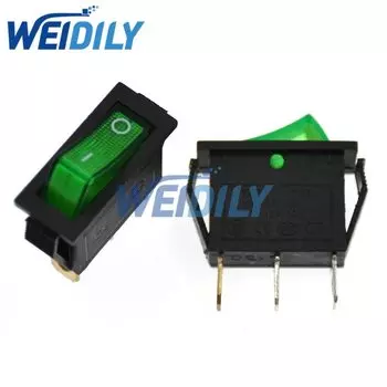 5 шт. клавишный выключатель для лодки красный/зеленый светодиодный индикатор SPST 3 контакта ВКЛ./ВЫКЛ. 16 А/250 В 20 А/125 В Переключатели освещения