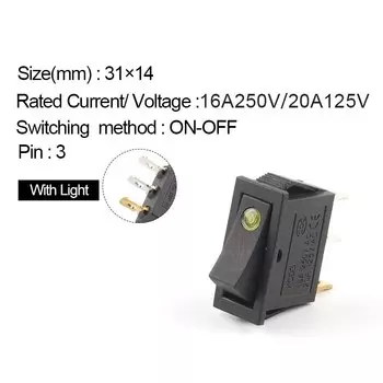 5 шт. Кнопочный переключатель CNNCKDL LED 16A/20A