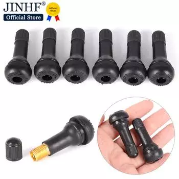 5 шт./компл., черные бескамерные автомобильные шины TR413, стержни клапанов с колпачками, резиновые клапаны с пылезащитными колпачками