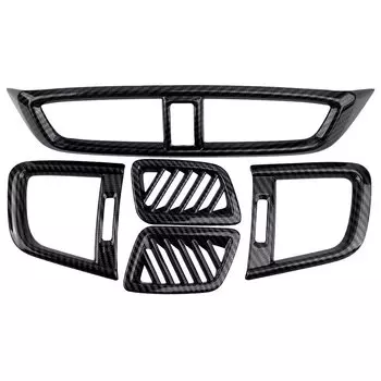 5 шт./компл., внутренняя передняя консоль автомобиля, крышка вентиляционного отверстия, отделка из АБС-пластика из углеродного волокна, подходит для Honda CR-V CRV 2017 2018 2019 2020