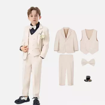 5 шт./комплект, Детский пиджак, штаны, галстук-бабочка