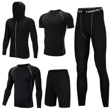 5 шт./комплект, мужские летние спортивные костюмы