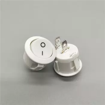 5 шт. Круглые переключатели ZHRIVOER черный, красный, белый 2/3-контактные