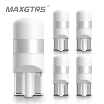 5 шт., лампы для салона автомобиля W5W T10, 12 В