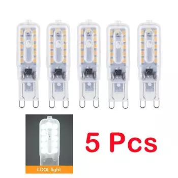 5 шт., LED лампочки Muunnn, теплый/холодный белый, 3/5 Вт, для люстры