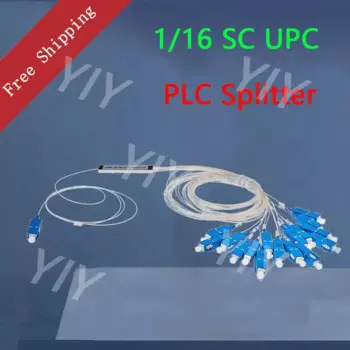 5 шт./лот 0,9 мм стальная трубка волоконно-оптический ПЛК сплиттер 1x16 SC/UPC мини Блокировка 1*16 SC UPC коннектор