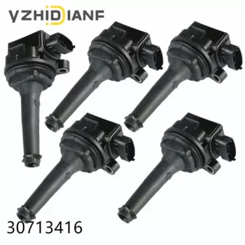 5 шт./лот 30713416 катушка зажигания подходит для Volvo- C70 S60 S70 S80 V70 XC90 2,0 2,3 2,4 2,5 T5 1996-2012 NO #0221604008 UF341