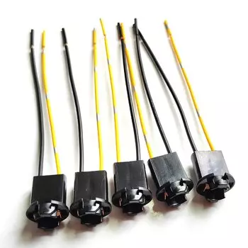 5 шт./лот ABS T10 основа лампы подключение жгута проводки WY5W W5W переходник розетки