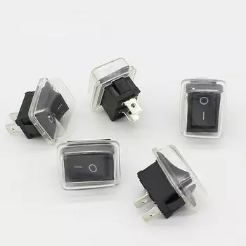 5 шт./лот черные пластиковые мини-переключатели FAMCDI 6A-10A