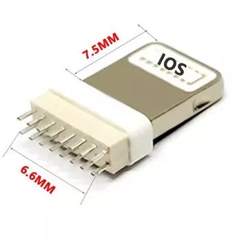 5 шт./лот для Apple Phone Plug 16 Pin 7,5 мм/8,8 мм 30 в 2 а Micro USB Разъемы Jack Tail Male Plug Socket Electric Terminals
