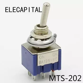 5 шт./лот мини-переключатели ELECAPITAL MTS-202 темно-синие