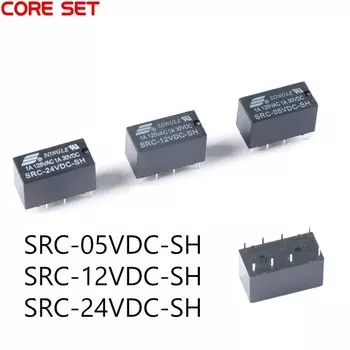 5 шт./лот реле SRC-05VDC-SH SRC-12VDC-SH DC 5V 12V 24V 8 Pins