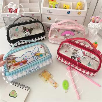 5 шт/лот Sanrio Kuromi мелодия корицы прозрачный карандаш чехол милый карандаш коробки канцелярские принадлежности сумка канцелярские принадлежности школьные принадлежности