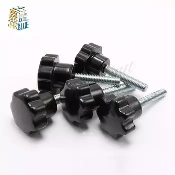 5 шт. M8 * 16/20/25/30/40 мм бакелитовый ручной затягивающий винт ручка 30 мм звезда шестигранная ручка стандартный деревянный болт с резьбой