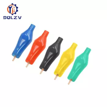 5 шт. медных зажимов типа крокодил 5 А 28 мм