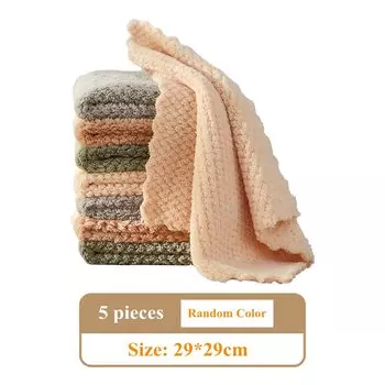 5 шт., микрофибра, антипригарные полотенца для кухни BEAR FAMILY