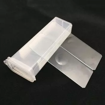 5 шт. многоразовые вогнутые пустые стеклянные предметные стекла или подготовленные предметные стекла для лабораторных расходных материалов биологического микроскопа