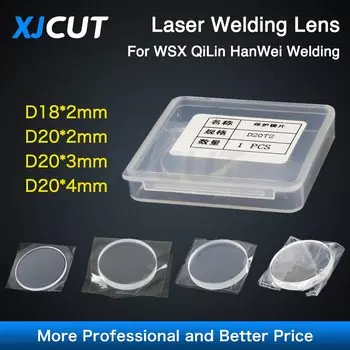 5 шт./партия 18*2 20*2 волоконный лазер ручная сварка защитный оптический объектив 20*3 20*4 мм 1064 нм для головки сварочного аппарата WSX QiLin HanWei