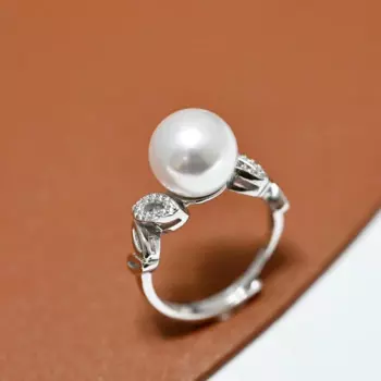 5 шт./партия, регулируемые кольца из серебра 925 пробы, 9-10 мм