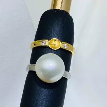 5 шт./партия, регулируемые кольца из серебра 925 пробы, 11-12 мм