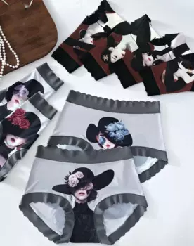 5 шт./партия, женские трусы из хлопка и сатина