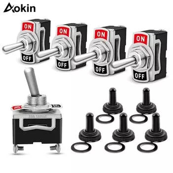 5 шт., переключатель-тумблер для тяжелых условий эксплуатации, 15 А, 250 В