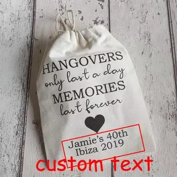5 шт. персонализированные сумки для восстановления после вечеринки