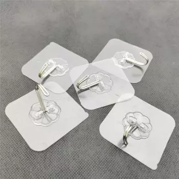 5 шт. Прозрачные крючки BOUSSAC из ПВХ