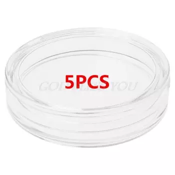 5 шт., прозрачный акриловый чехол для монет OOTDTY