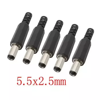 5 шт. разъем DC 5,5x2,5 мм для пайки