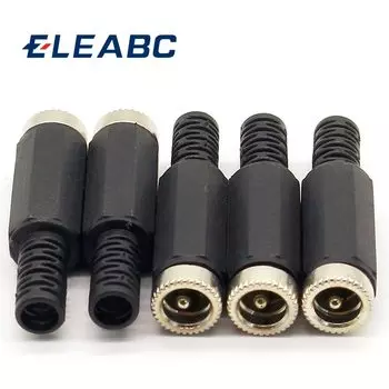 5 шт. разъем питания постоянного тока ELEABC 2.1mm x 5.5mm