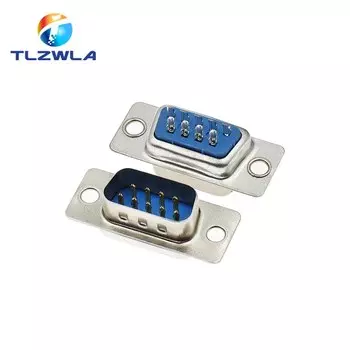 5 шт. разъем RS232 TLZWLA DB9 DB15 DB25 DB37 синий