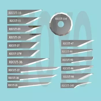 5 шт. Ruizhou осциллирующее режущее лезвие вибрационный нож резак ткань для бумаги Foma RZCUT-01 09 19 27 36 37 90 114 140