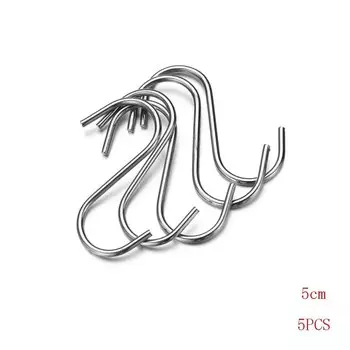 5 шт., S-образные крючки KANNERT из нержавеющей стали