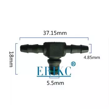 5 шт., соединительная труба обратного масла с обратным потоком, тип Т и L для дизельного инжектора Bosch Denso, пластиковые соединительные трубы, соединительная трубка для шланга