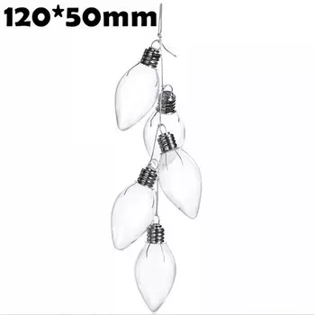 5 шт., стеклянные елочные украшения GrandFlavor 120*70 мм