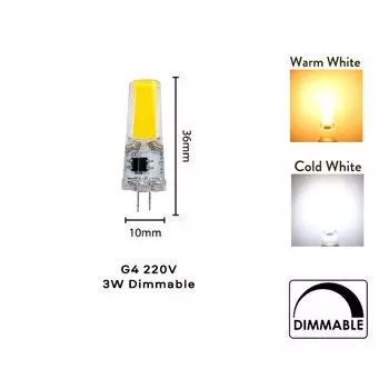 5 шт. светодиодные лампы YORYZENG G4 G9 теплый/холодный белый 3/6 Вт